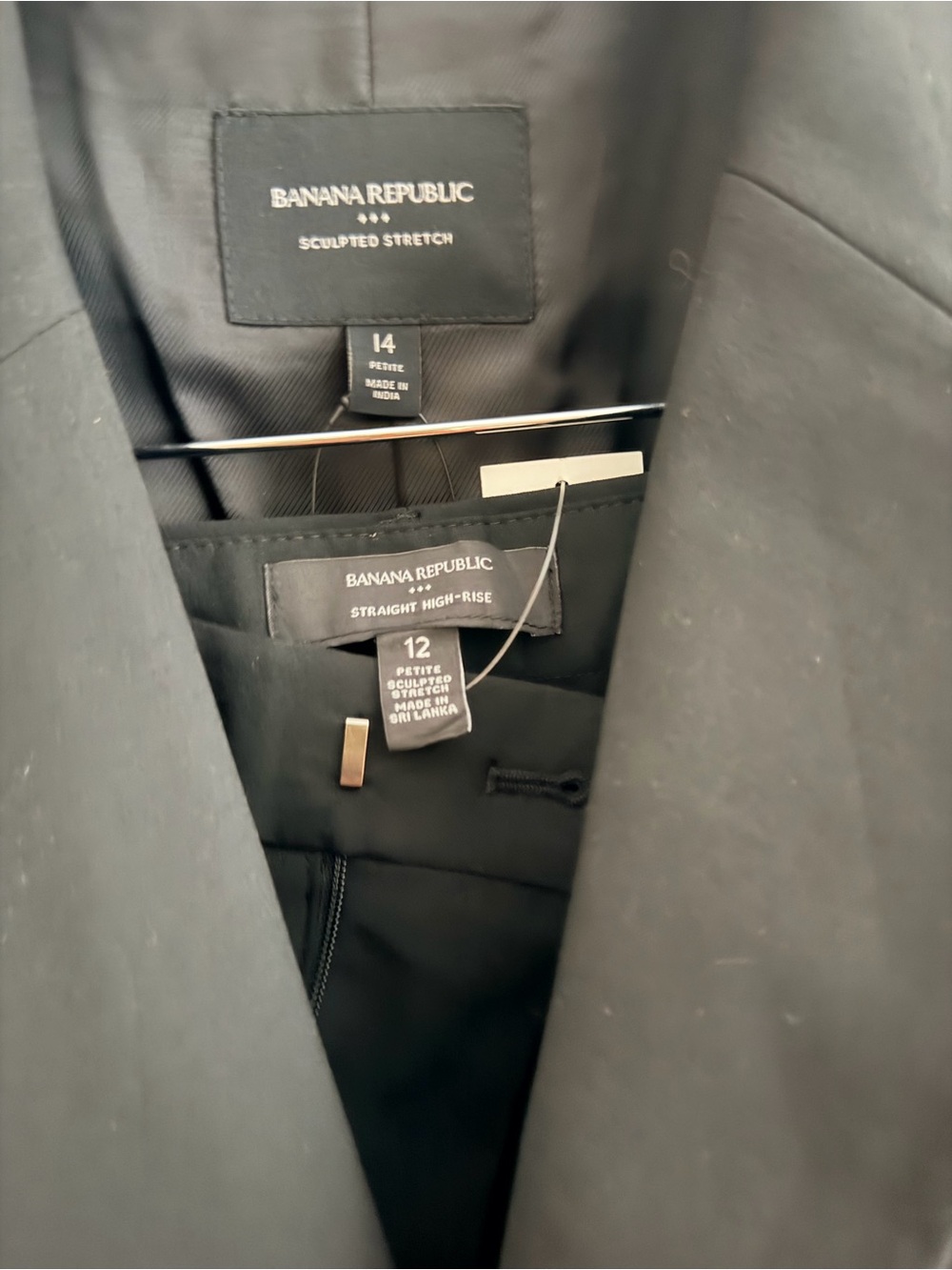 Banana Republic Factory Black Sculpted Stretch Women's Blazer